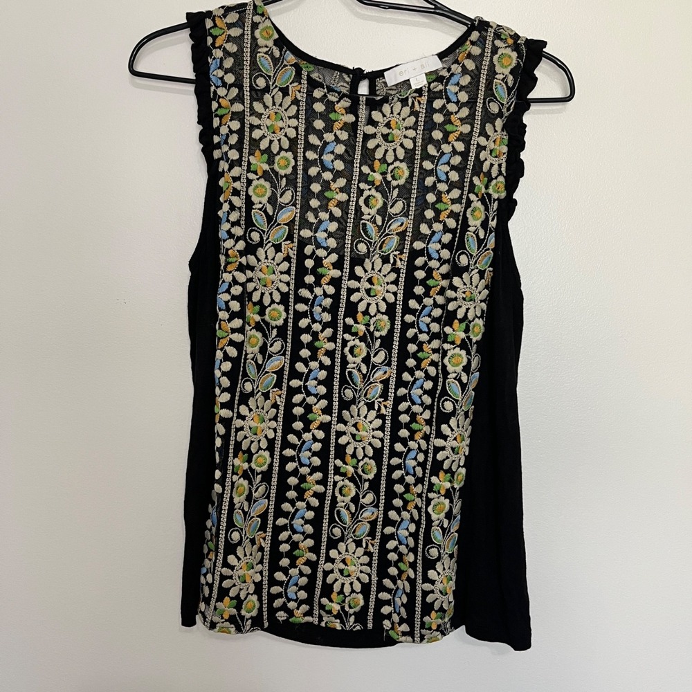 Eri + Ali by Anthropologie embroidered top